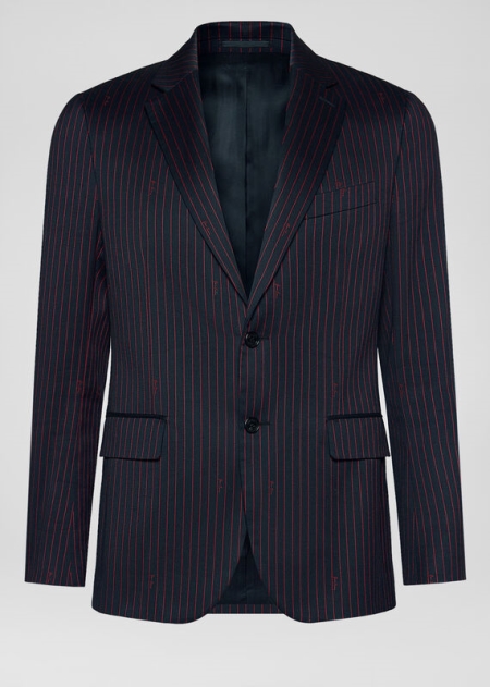 Blazer Versace Versace Pinstriped Barbati | GQMNCJR-87